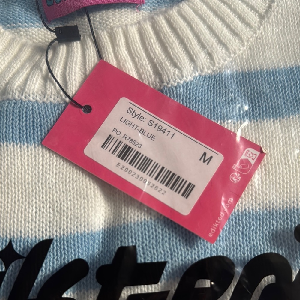 Edikted Amaris oversized striped knit sweater - Picture 2 of 5